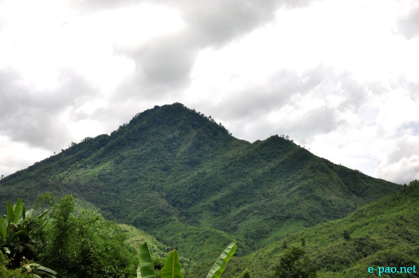 Landscape as seen from the Highway road on the way to Nungba, Tamenglong District  :: July 21, 2013