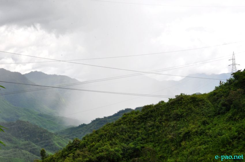 Landscape as seen from the Highway road on the way to Nungba, Tamenglong District  :: July 21, 2013