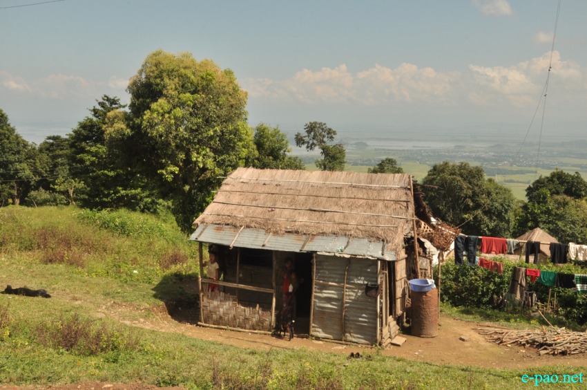Mollou Village in Churachandpur District  as seen in the second week of Otober 2014