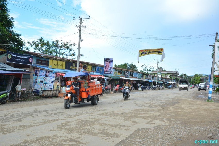 A Scene of Moreh Town (Manipur / Myanmar Border Town) captured on 18th June 2015
