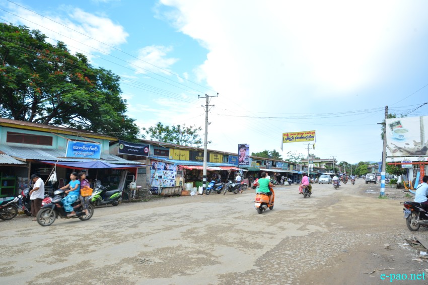 A Scene of Moreh Town (Manipur / Myanmar Border Town) captured on 18th June 2015