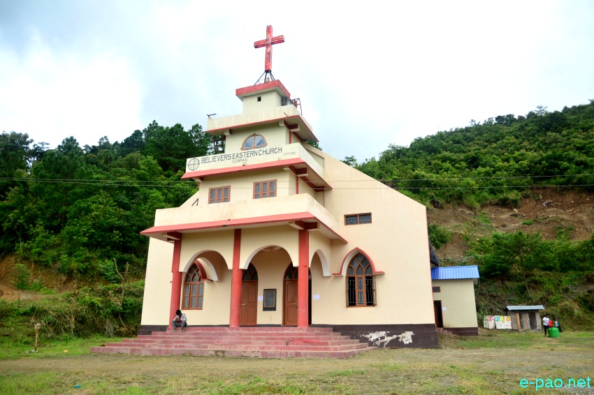 A church at S Lonphai Village - in Thangjing Hill range, Henglep Sub-division, Churachandpur district :: 18th July 2020