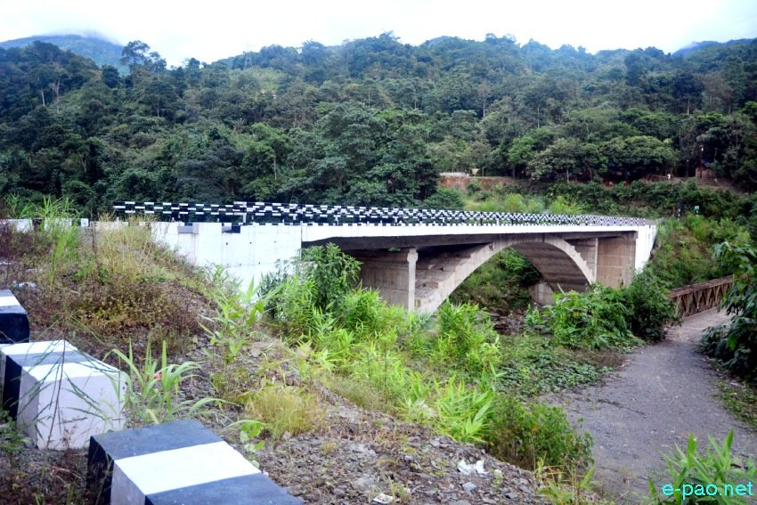 Tongjei Maril (Old Cachar Road) and Irang Bridge as seen on 8th September 2021