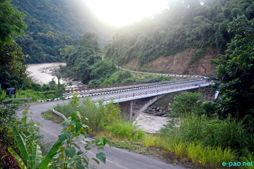 Tongjei Maril (Old Cachar Road) and Irang Bridge as seen on 8th September 2021