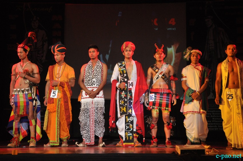 Various ethnic dresses of Manipur 'MANHUNT 2014'  at Maharaj Chandrakirti Auditorium (MCA), Imphal :: 04th May 2014