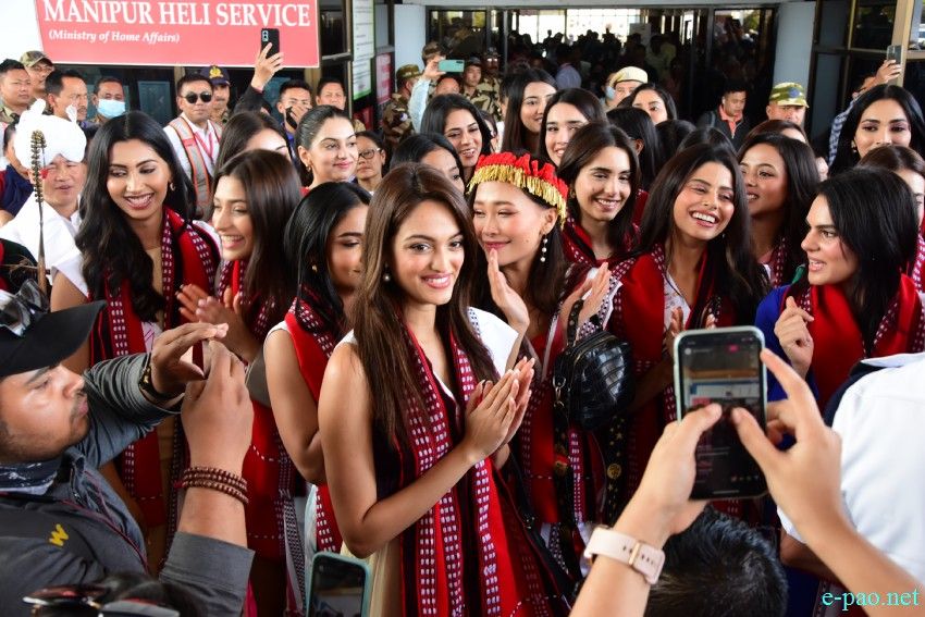 59th Femina Miss India contestants arrived at Imphal :: 7th April 2023