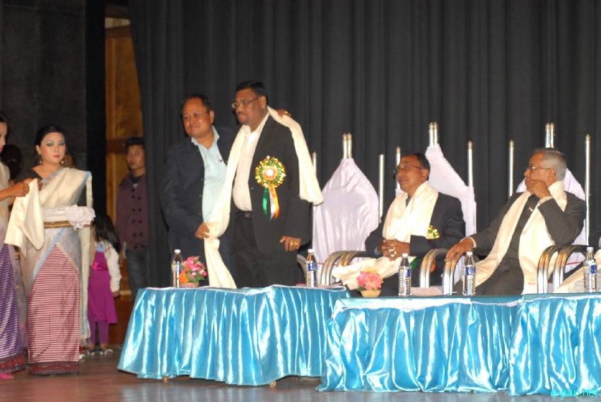 Award Distribution at foundation day of Film Academy Manipur (FAM) at MFDC hall, Imphal : 16 Feb 2013