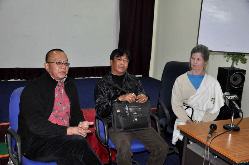 A press meet regarding Replay International Media Workshop hosted by MFDC and Huntre International Manipur project at MFDC, Imphal :: January 10 2013