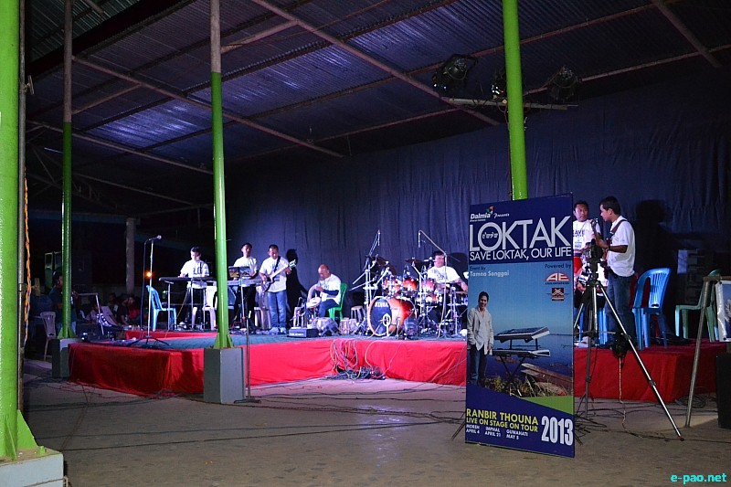Ranbir Thouna 'Save Loktak Lake Music campaign' at Moreh :: 6 April 2013