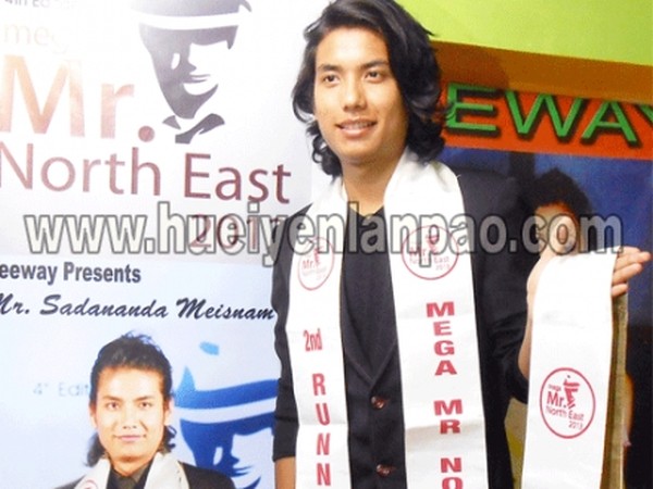 Sadananda Maisnam who bagged the 2nd Runners-up and Best Model titles at the Mr Northeast Contest-2013 organized by Mega Entertainment on May 25 at Guwahati