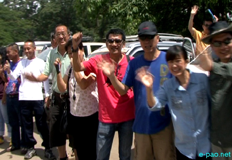 South Asian Tourists (27 from Thailand and 1 from Malaysia) on caravan and bikes crossed Imphal :: 22nd June 2013