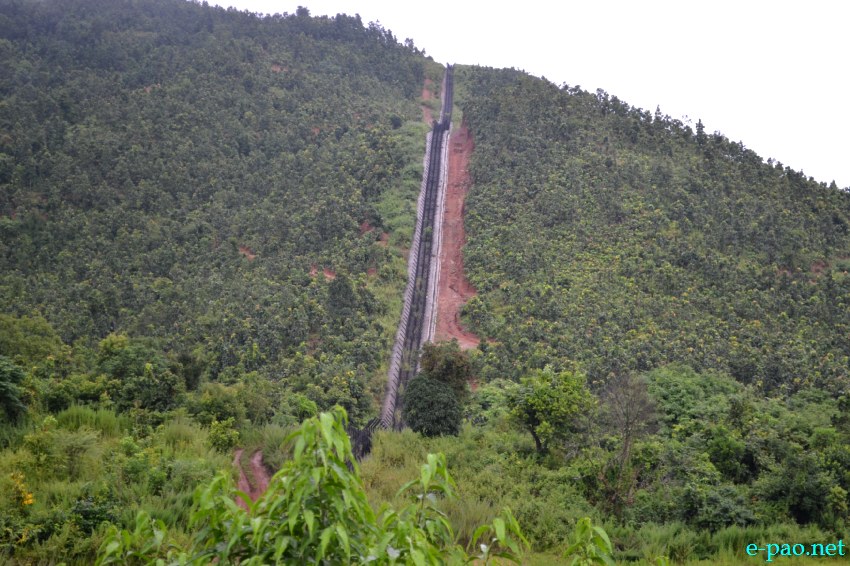   Manipur-Myanmar border fence at Moreh as on 22 October 2013 