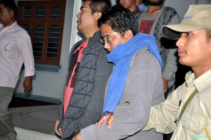 PRO, PIB Defense Wing, Lt Col Ajay Choudury and others produced before court at Imphal :: 8th March 2013