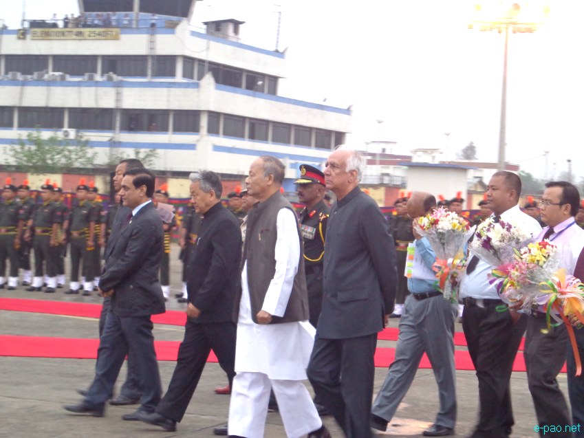 President Pranab Mukherjee 2 day visit to Imphal (At Tulihal Airport Imphal on April 15) :: April 15-16 2013
