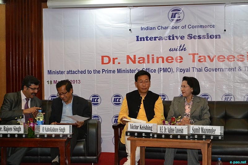 Dr Nalinee Taveesin, leader of delegation from Thailand at Imphal on 2 day visit to Manipur :: March 18 2013