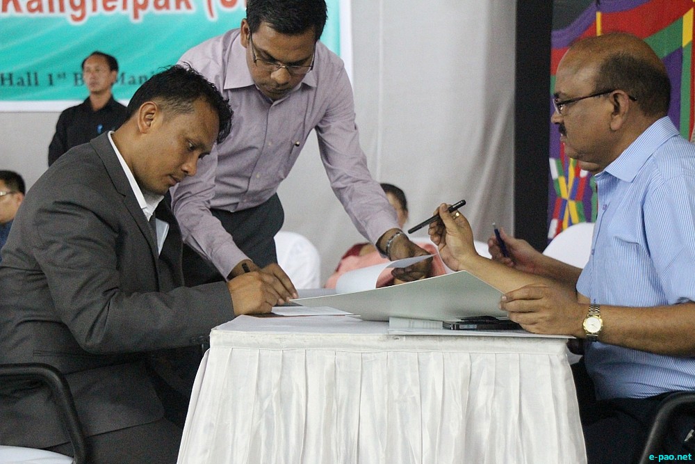 United People's Party of Kangleipak (UPPK)  signs MoU  with Indian Govt and Manipur Govt at Imphal :: May 24 2013