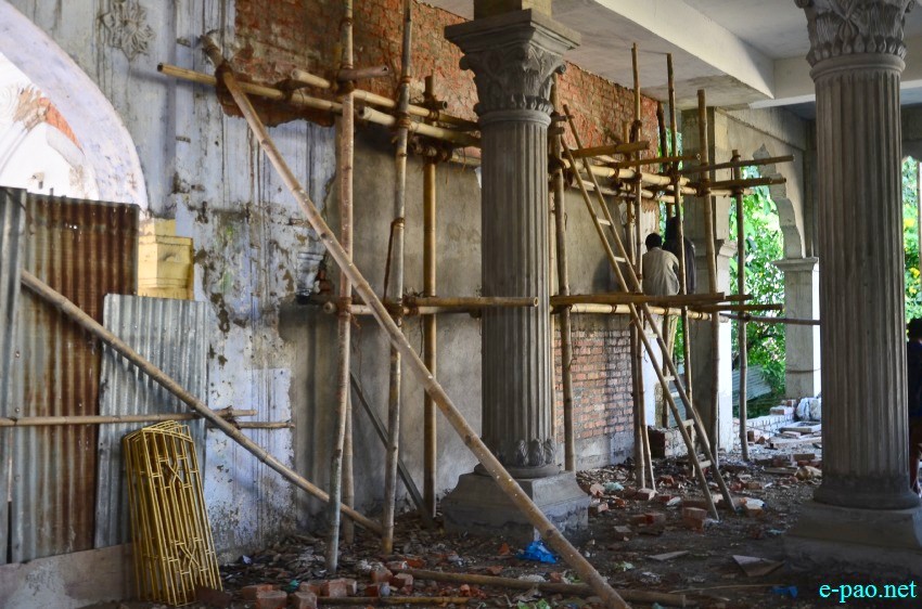 Construction and renovation at Shree Shree Bijoy Govindaji Temple at Sagolband :: October 31 2014