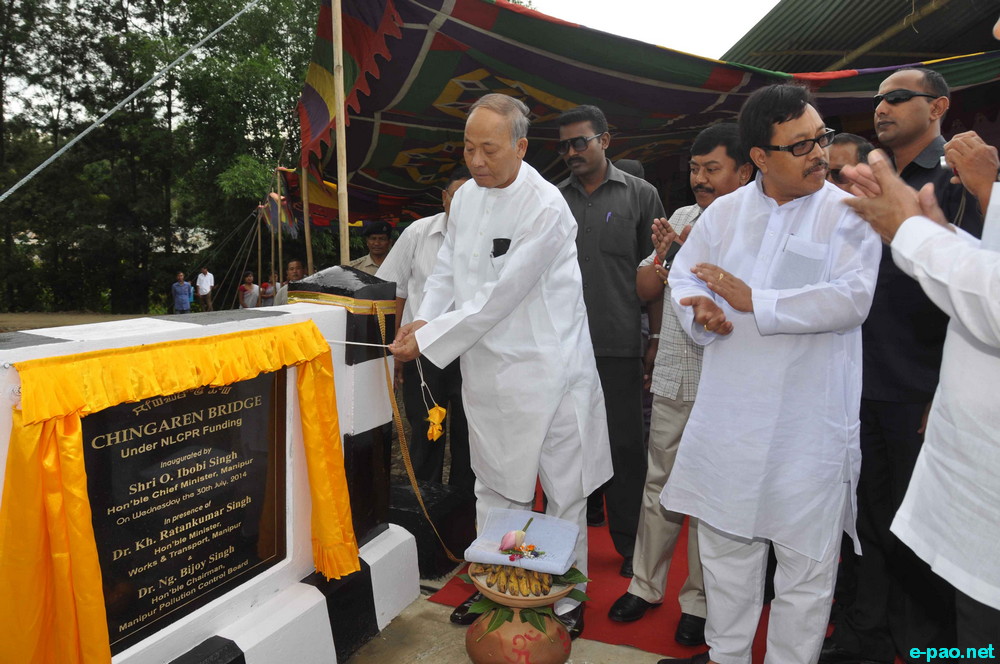 Three bridges, one community hall inaugurated by Chief Minister :: July 30 2014