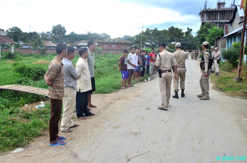 Combing Operation at Naoremthong Khulem Leikai conducted by  Lamphel, Lamshang  Police and Imphal West CDO :: August 03 2014