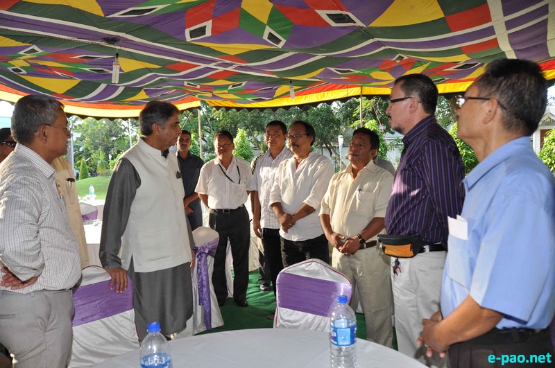 A Tea Party (Farewell) for the outgoing Governor VK Duggal at CM's Secretariat, Imphal :: September 13 2014