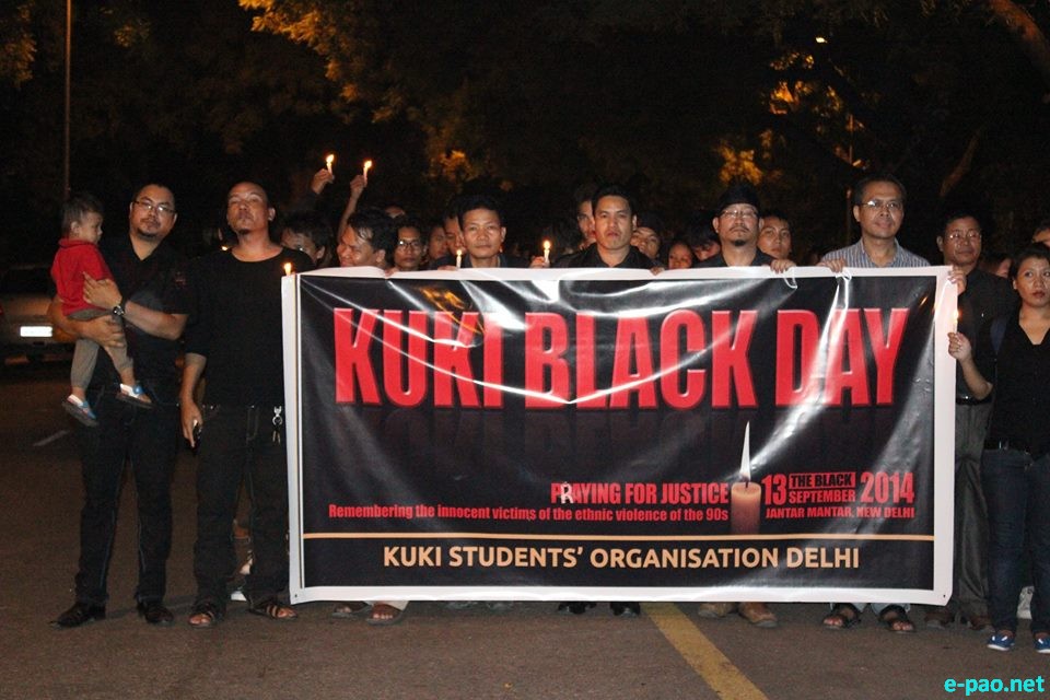 Kukis in Delhi observe 'Kuki Black Day' at Jantar Mantar, New Delhi :: September 13 2014