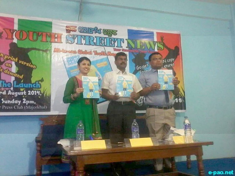 All-in-one Global Youth Magazine was launched at Manipur Press Club, Majorkhul, Imphal :: August 03 2014