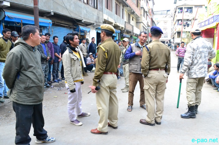Imphal West District Police and Commando team conducted search operation in Thangal Bazar area, Imphal :: January 14 2014