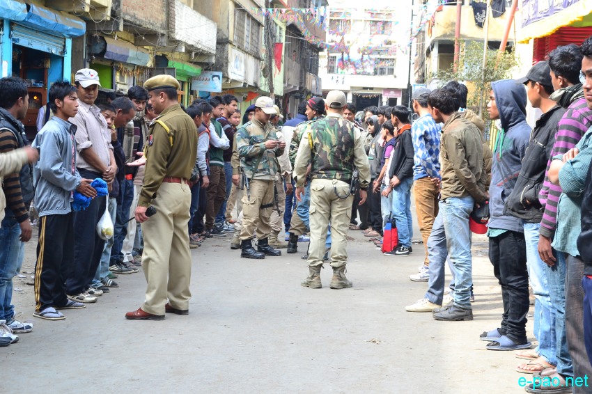 Imphal West District Police and Commando team conducted search operation in Thangal Bazar area, Imphal :: January 14 2014