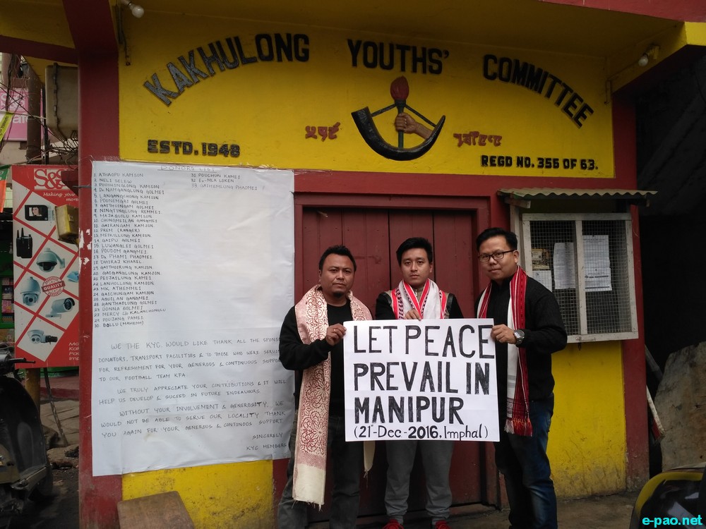 'Let peace prevail in Manipur'  :: December 21 2016