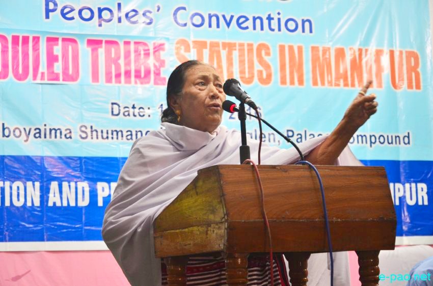 Peoples' Convention on 'Scheduled Tribe Status In Manipur' at Iboyaima Shumang Leela Shanglen :: 14th May 2016  