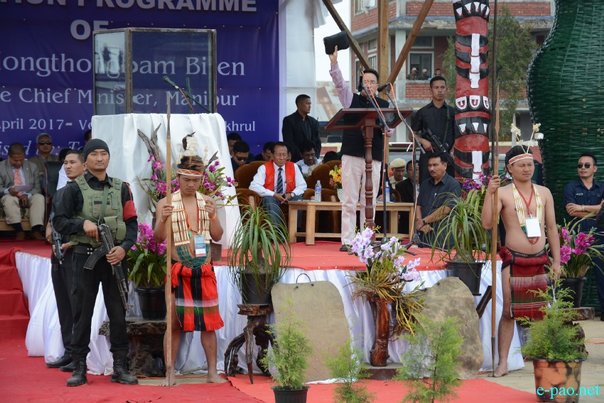 Chief Minister Nongthombam Biren on his maiden visit to Ukhrul :: April 11 2017