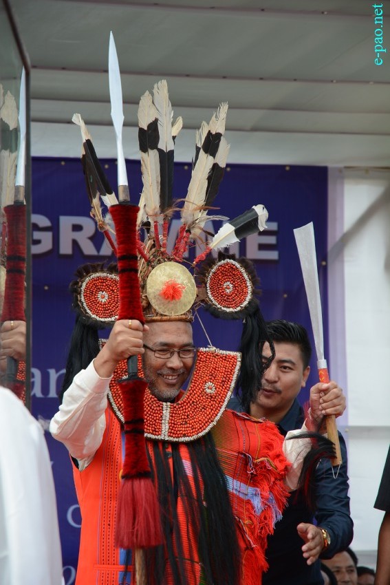 Chief Minister Nongthombam Biren on his maiden visit to Ukhrul :: April 11 2017