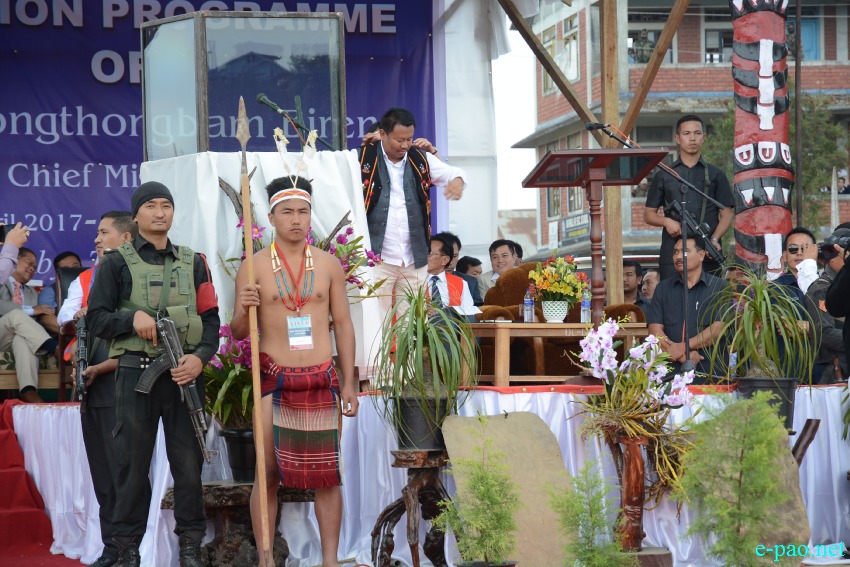 Chief Minister Nongthombam Biren on his maiden visit to Ukhrul :: April 11 2017