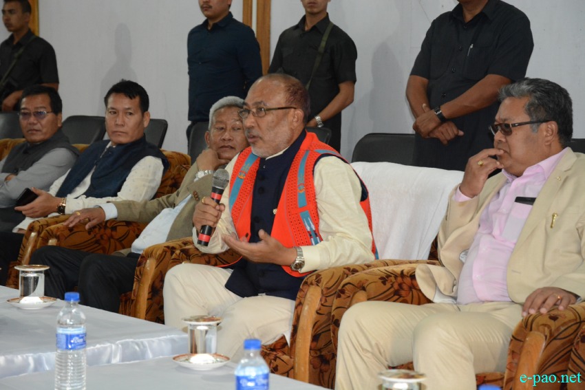 Chief Minister Nongthombam Biren on his maiden visit to Ukhrul :: April 11 2017