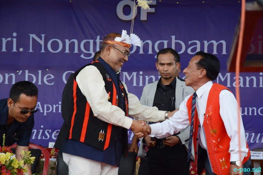 Chief Minister Nongthombam Biren on his maiden visit to Ukhrul :: April 11 2017