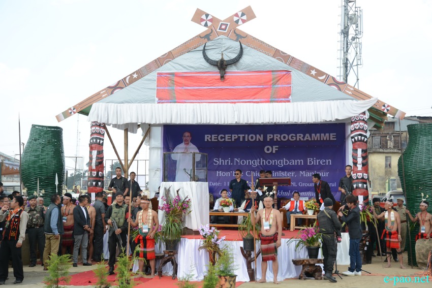 Chief Minister Nongthombam Biren on his maiden visit to Ukhrul :: April 11 2017