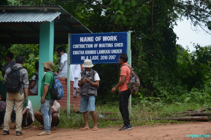 Central team  forced to visit disputed Indo-Myanmar Border Pillar Number 81 at Kwatha Khunou, Tengnoupal, Manipur :: 25 July 2018