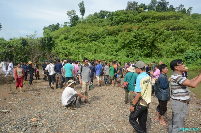 Central team  forced to visit disputed Indo-Myanmar Border Pillar Number 81 at Kwatha Khunou, Tengnoupal, Manipur :: 25 July 2018