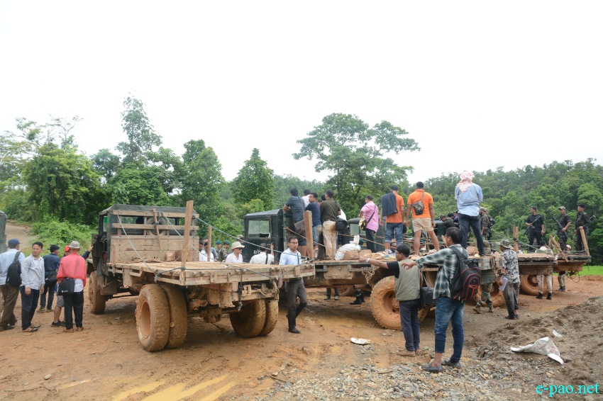 Central team  forced to visit disputed Indo-Myanmar Border Pillar Number 81 at Kwatha Khunou, Tengnoupal, Manipur :: 25 July 2018