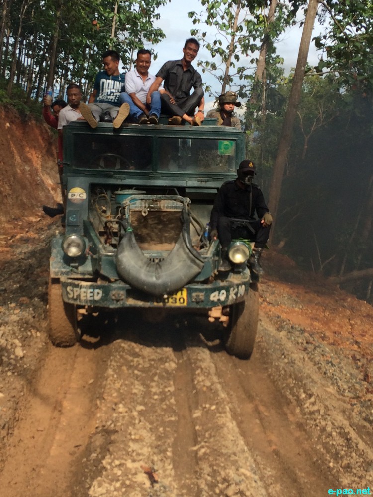 Scenes of disputed Indo-Myanmar Border Pillar Number 81 at Kwatha Khunou, Tengnoupal district, Manipur :: 1st Week July 2018