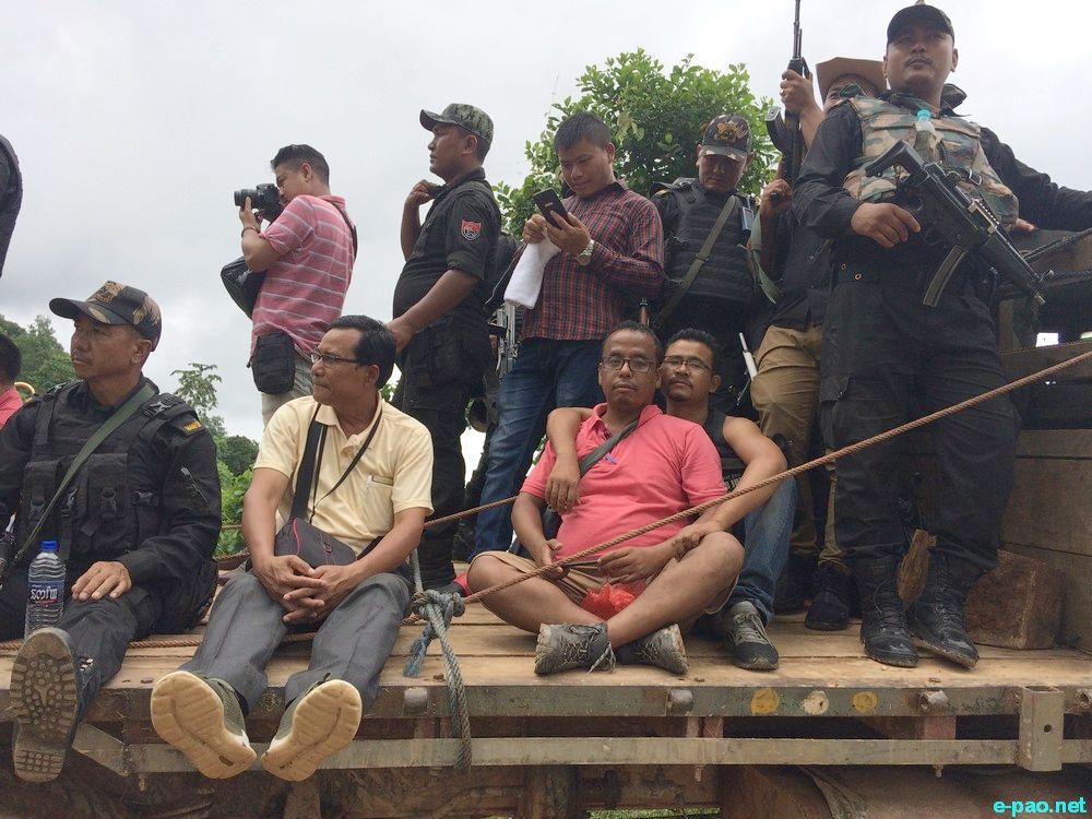Scenes of disputed Indo-Myanmar Border Pillar Number 81 at Kwatha Khunou, Tengnoupal district, Manipur :: 1st Week July 2018