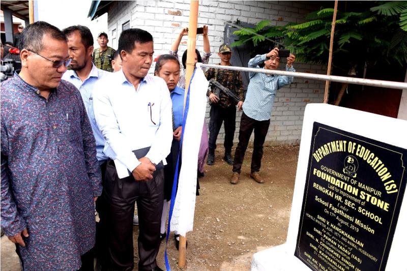 Foundation Stone Laying Ceremony Held In Churachandpur District