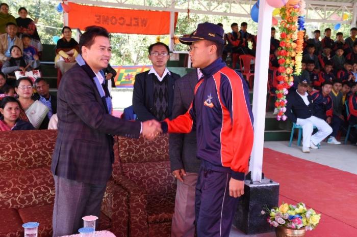 Minister Biswajit inaugurates 45th Athletic Meet of Sainik School