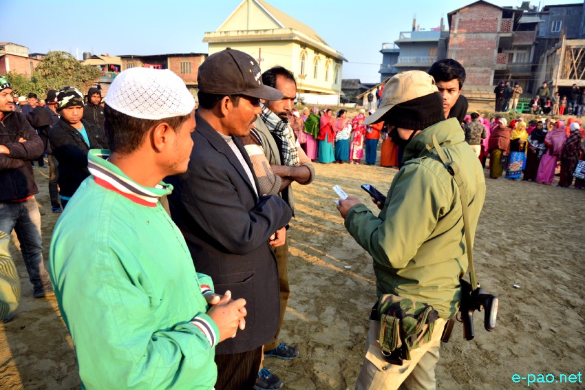 Cordon and Search (combing) Operation at Hatta Golapati - KR Lane stretch, in Imphal ::  25 January 2019