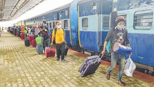 Trains from Chennai with 1140 on board Shramik Special train reach Jiribam