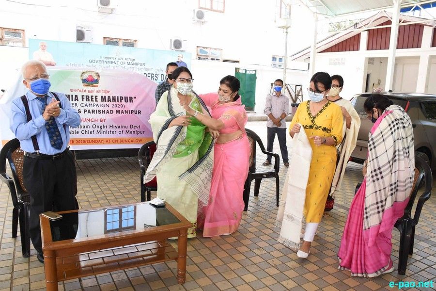 Anaemia Free Manipur Poster Campaign 2020 launched at CM Secretariat, Imphal :: September 20 2020