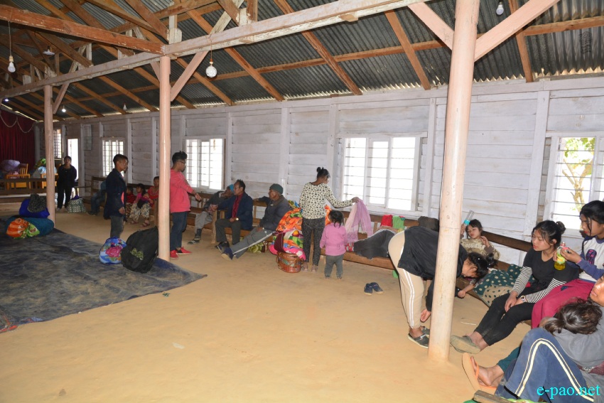 Relief Camp after Kamjong Villagers torched  houses belonging to Chassad in Kamjong district :: March 17th 2020