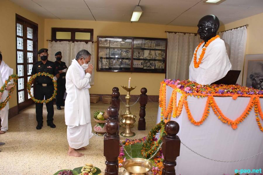 Gandhi Jayanti and National Cleanliness Day at Gandhi Memorial Hall, Imphal  ::  October 02 2020