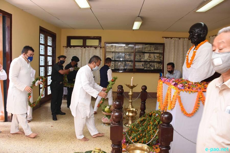 Gandhi Jayanti and National Cleanliness Day at Gandhi Memorial Hall, Imphal  ::  October 02 2020