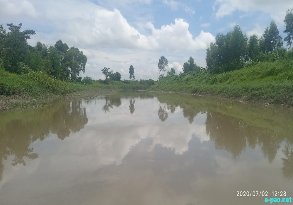 Eikhoigi Puwarini Nambul Turel : Media campaign 'Save Nambul River' at Thong Nambonbi, Imphal : July 02 2020